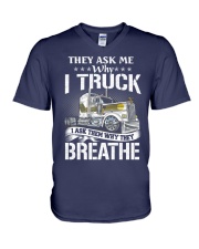I TRUCK V-Neck T-Shirt tile