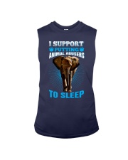 I support putting animal abusers to sleep Sleeveless Tee tile