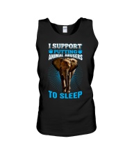 I support putting animal abusers to sleep Unisex Tank tile