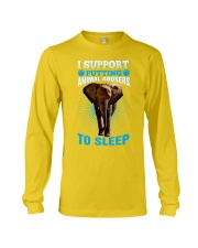 I support putting animal abusers to sleep Long Sleeve Tee tile
