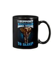 I support putting animal abusers to sleep Mug tile