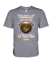 Nv Sunset from ship V-Neck T-Shirt tile