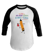 2nd Grade Crayon Orange Baseball Tee tile