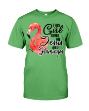 Flamingo and Jesus Premium Fit Mens Tee tile