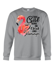 Flamingo and Jesus Crewneck Sweatshirt tile