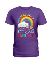Teacher Every little thing is gonna be ok Ladies T-Shirt tile