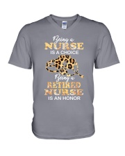 Retired Nurse V-Neck T-Shirt tile