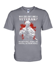 Why did I became a Veteran V-Neck T-Shirt tile