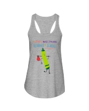Music Teacher Crayon Green Ladies Flowy Tank tile