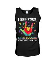 I see your true colors Unisex Tank tile