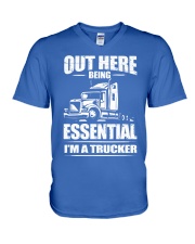 Trucker V-Neck T-Shirt tile