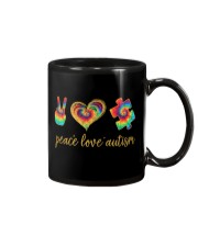 Peace Love Autism Mug tile
