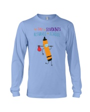 Students Crayon Mask Orange Long Sleeve Tee tile