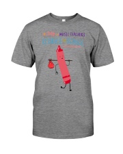 Music Teacher Crayon Pink Premium Fit Mens Tee tile