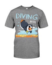 Back to school Diving into Kindergarten Premium Fit Mens Tee tile