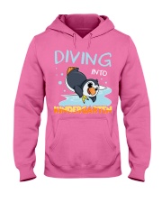 Back to school Diving into Kindergarten Hooded Sweatshirt tile