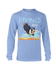 Back to school Diving into Kindergarten Long Sleeve Tee tile