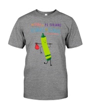 PE Teacher Crayon Green Premium Fit Mens Tee tile