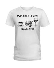 Quilting plan for today Ladies T-Shirt tile