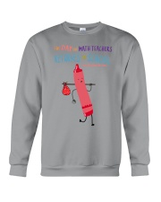 Math Teacher Crayon Pink Crewneck Sweatshirt tile