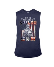 Nv Dad He is my son Sleeveless Tee tile