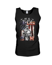 Nv Dad He is my son Unisex Tank tile