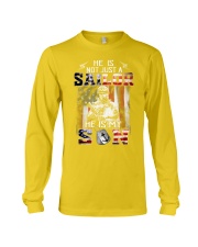 Nv Dad He is my son Long Sleeve Tee tile