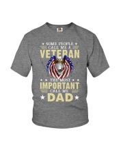 I'm a dad grandpa and a veteran Youth T-Shirt tile