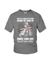Whe life knocked you down Youth T-Shirt tile