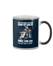 Whe life knocked you down Color Changing Mug tile