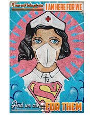 Nurse We are here for them 11x17 Poster front