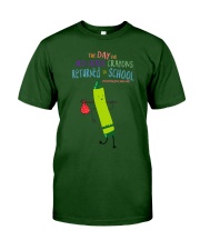 3rd Grade Crayon Green Classic T-Shirt tile