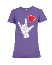 Heart Hand Premium Fit Ladies Tee tile