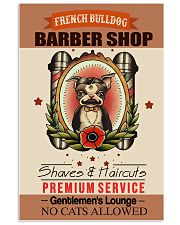 French Bulldog Barber Shop 11x17 Poster front