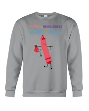 Paraprofessional Crayon Pink Crewneck Sweatshirt tile
