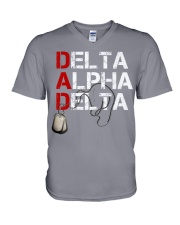 Veteran Dad V-Neck T-Shirt tile
