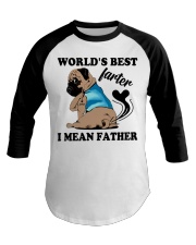 Pug World's best Farter Father Baseball Tee tile