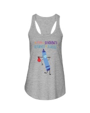Students Crayon Mask Blue Ladies Flowy Tank tile