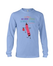 3rd Grade Crayon Red Long Sleeve Tee tile