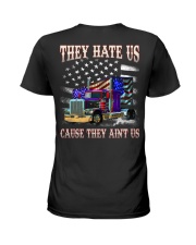 Trucker they hate us because they ain't us Ladies T-Shirt tile