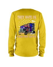 Trucker they hate us because they ain't us Long Sleeve Tee tile
