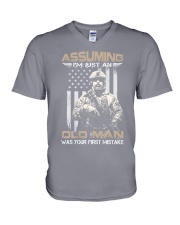 Assuming I'm just an old man V-Neck T-Shirt tile