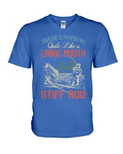 Fishing Stiff Rod V-Neck T-Shirt tile