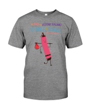 History Teacher Crayon Red Premium Fit Mens Tee tile