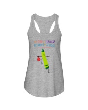 Teacher Crayon Green 2 Ladies Flowy Tank tile