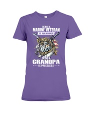 Veteran Honor Grandpa Priceless Premium Fit Ladies Tee tile