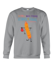 Music Teacher Crayon Orange Crewneck Sweatshirt tile