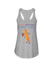 Music Teacher Crayon Orange Ladies Flowy Tank tile