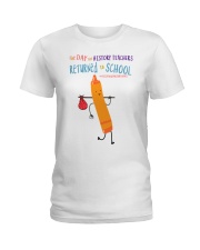 History Teacher Crayon Orange Ladies T-Shirt tile