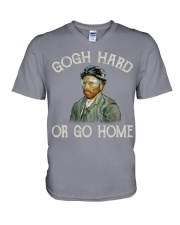 Gogh hard or go home V-Neck T-Shirt tile